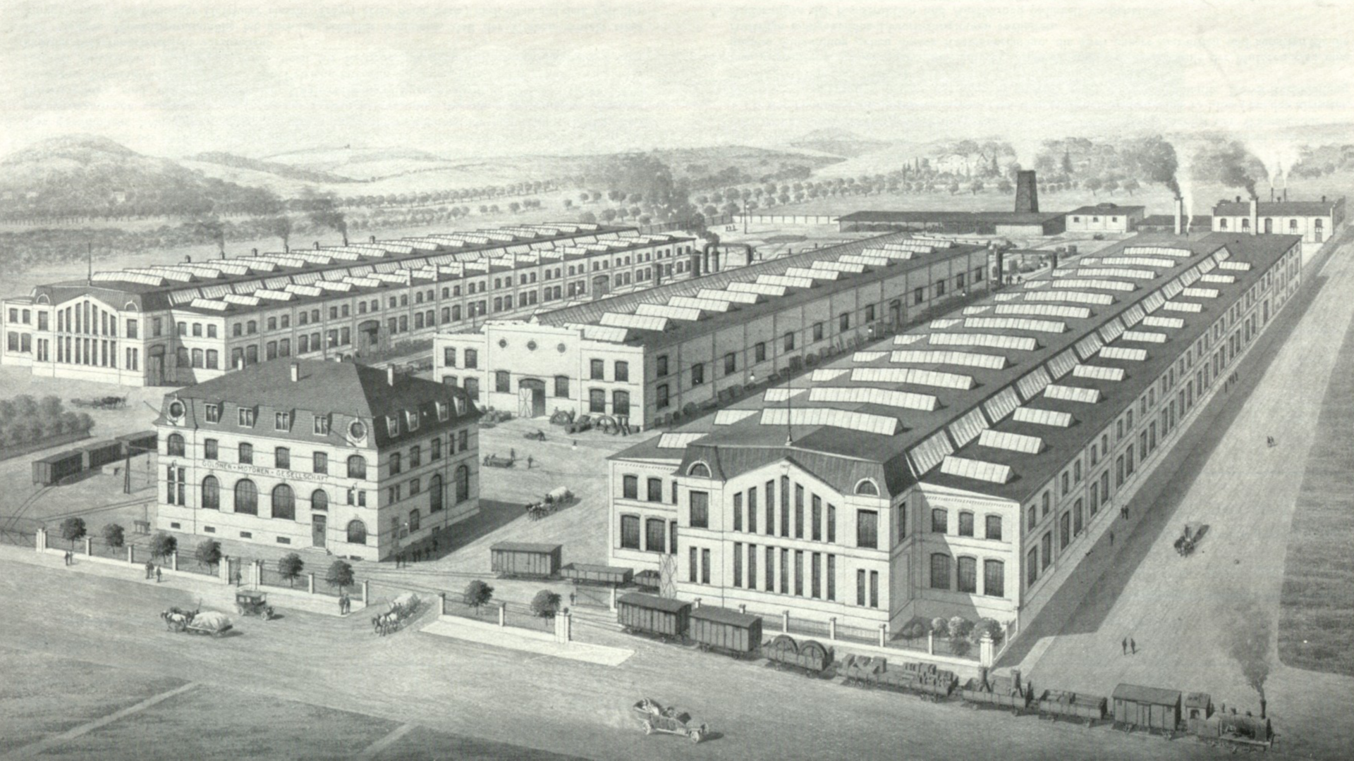 Vista aérea de la planta en Aschaffenburg