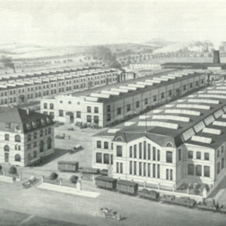 Vista aérea de la planta en Aschaffenburg