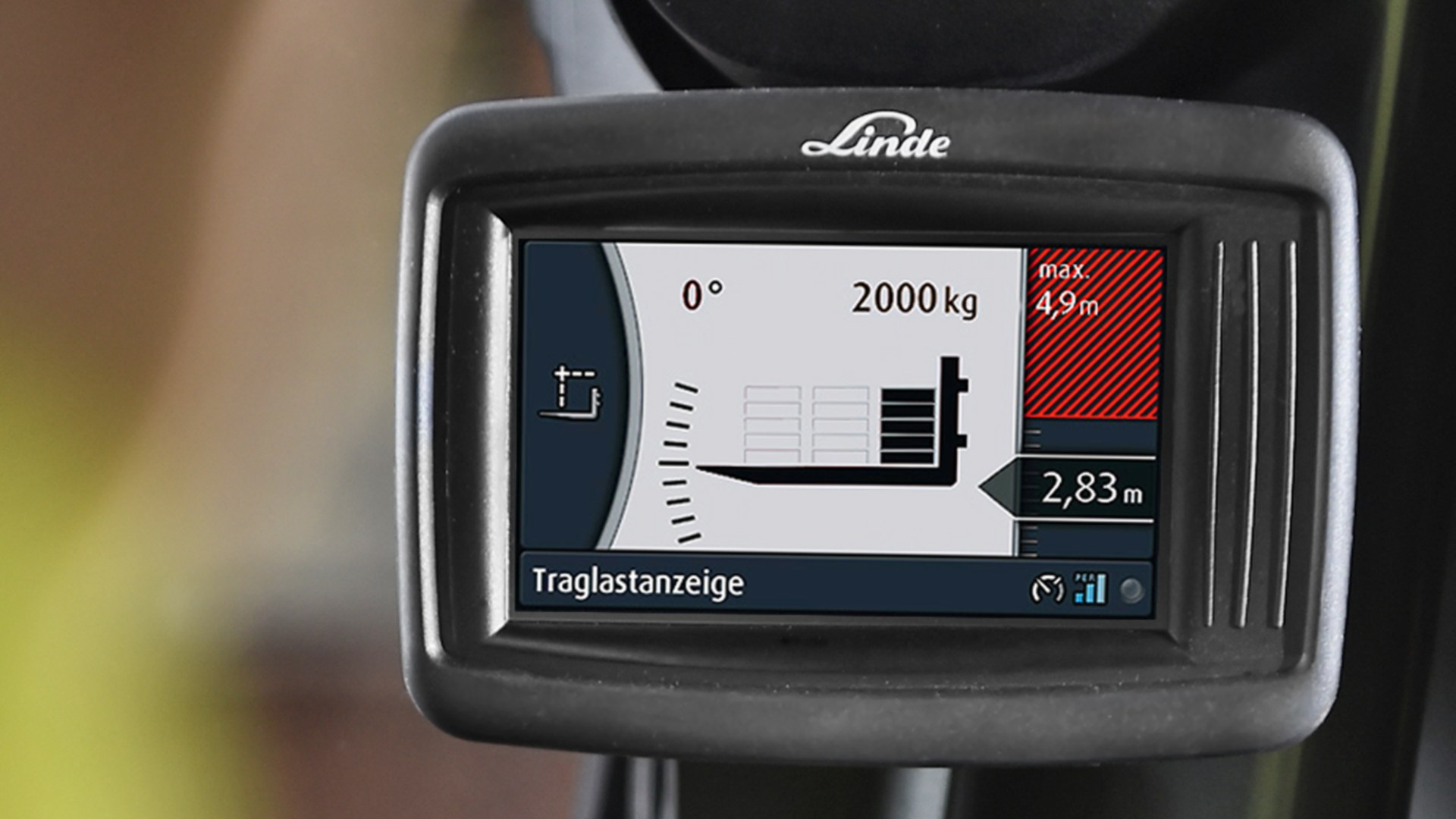 Pantalla del Linde Safety Pilot